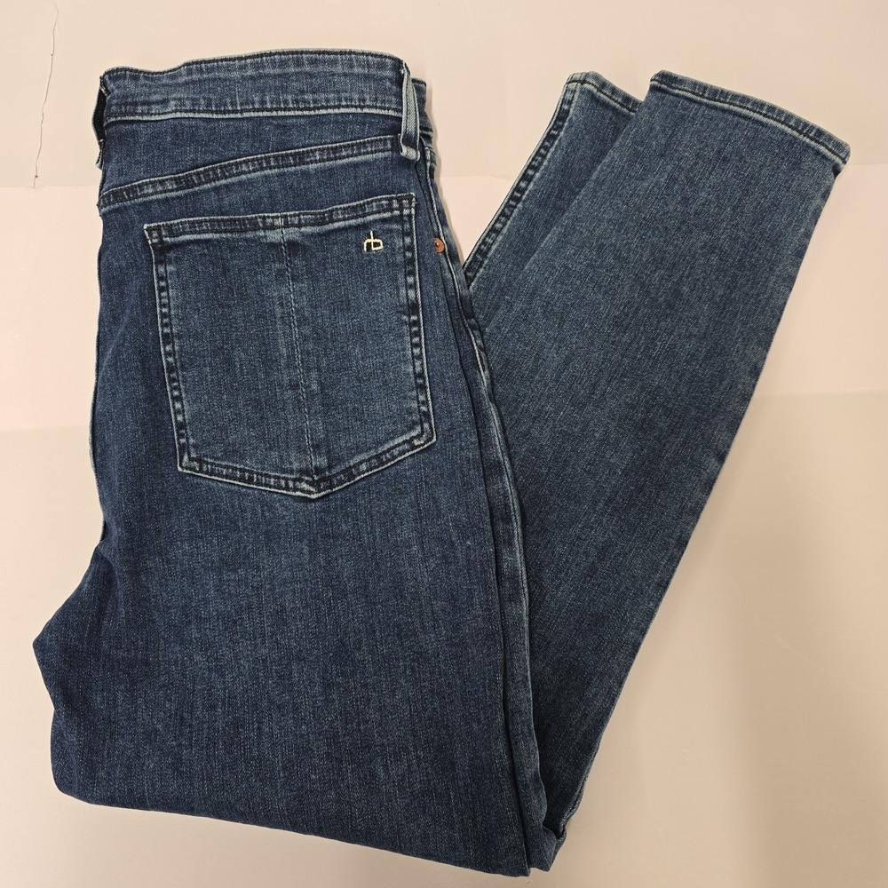 Rag Bone New York Women Jeans Size 32 Straight Leg Dark Wash Denim‎